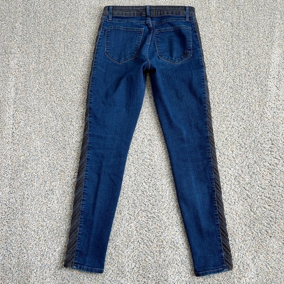 CJ by Cookie Johnson Peace Skinny Jeans Women's 28 Low Rise Side Stripe Stretch - Picture 3 of 7
